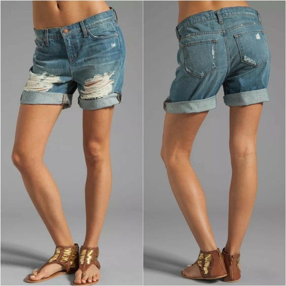 J Brand Pants - J Brand Nash Boyfriend Distressed Denim Shorts